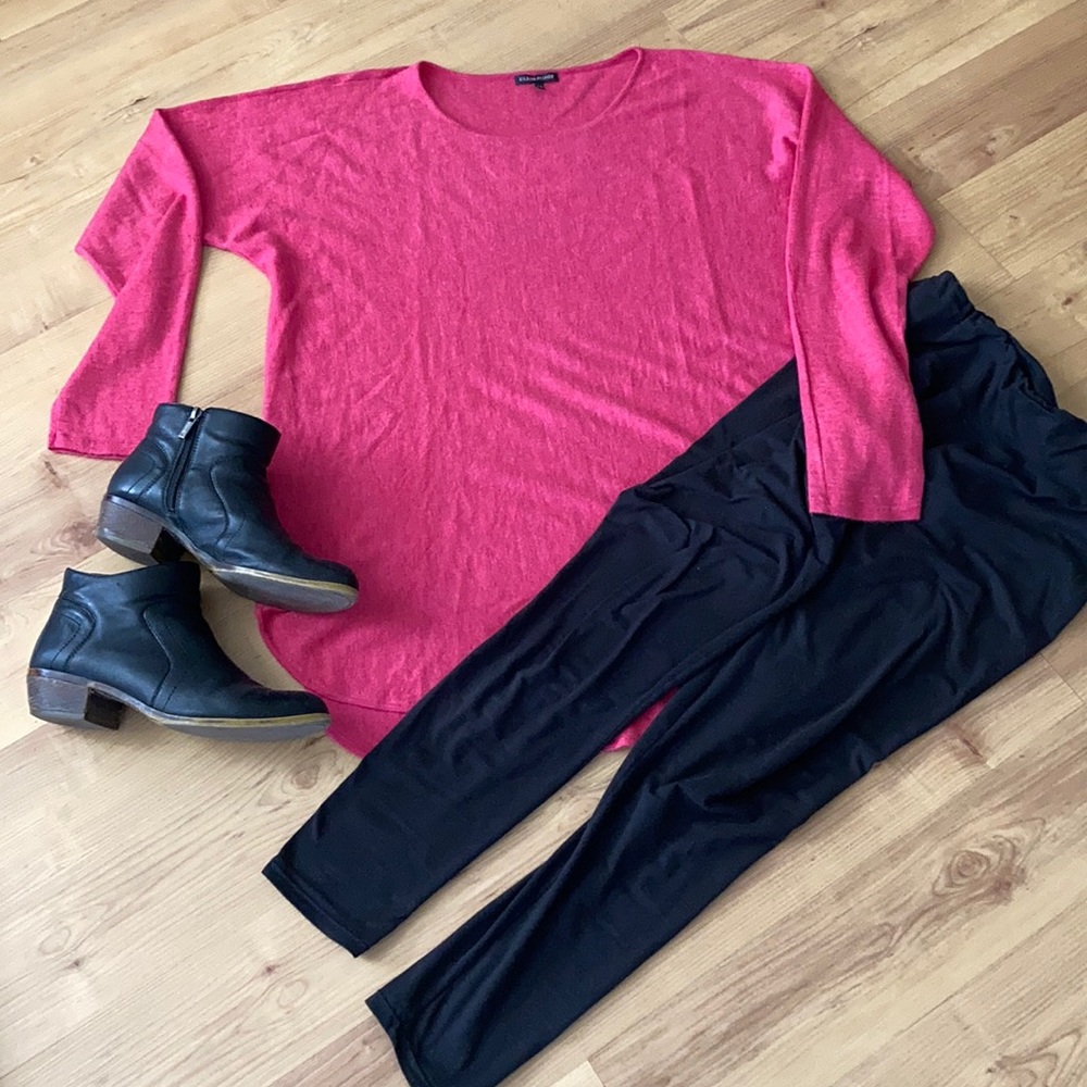 EILEEN FISHER Bateau Neck Cashmere Tunic Sweater